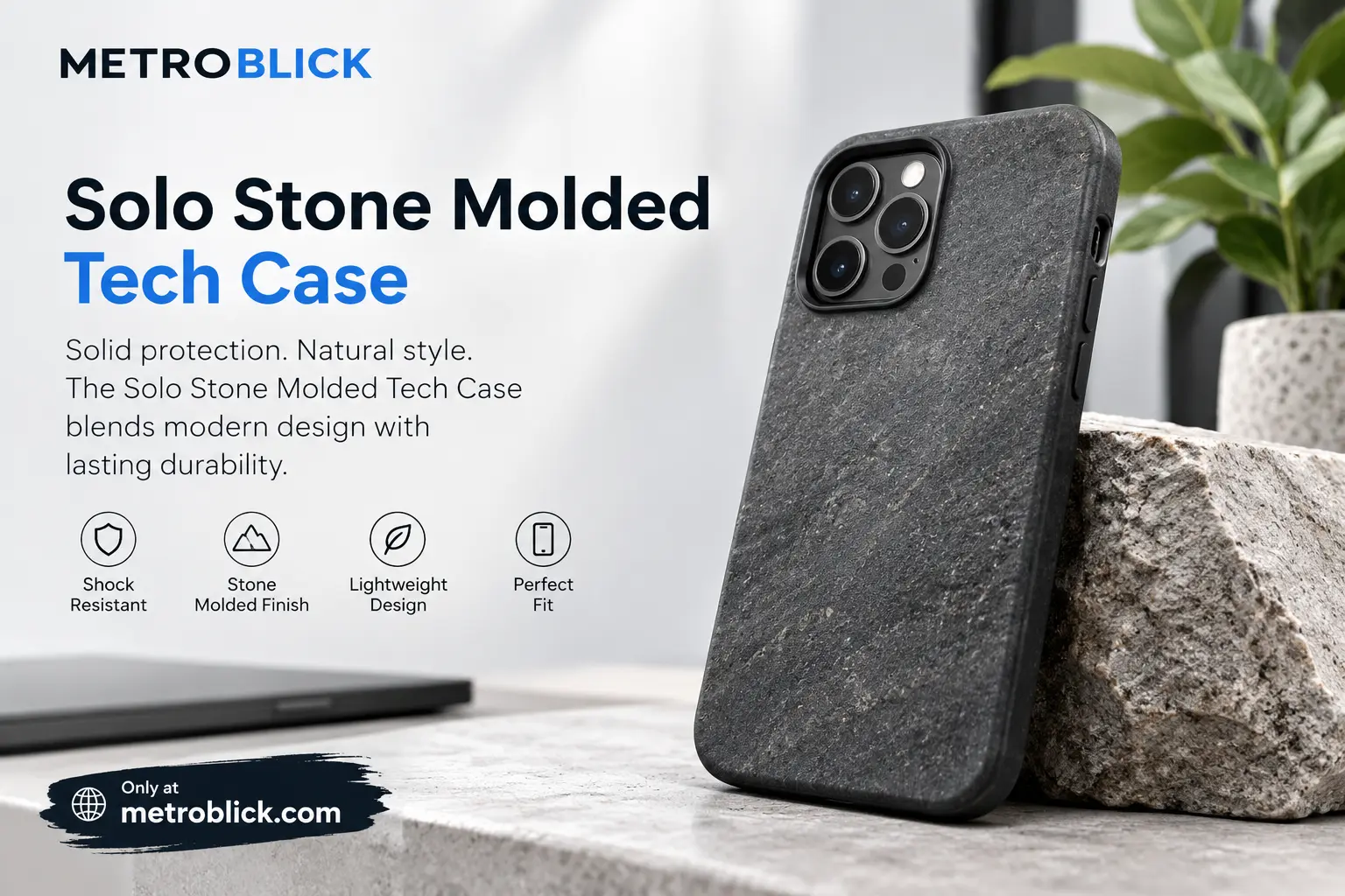 solo stone molded tech case​
